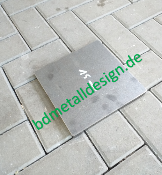 Aufschweißplatte 215x215x15mm gestrahlt