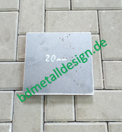 Aufschweißplatte 225x215x20mm gestrahlt