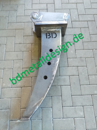 Drainagelöffel/ Kabellöffel 850x130 mit MS03 geschweißt