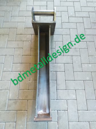 Drainagelöffel/ Kabellöffel 850x130 mit MS03 geschweißt